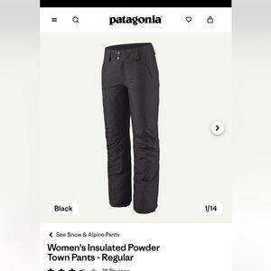 Patagonia Women's Black Ski pants